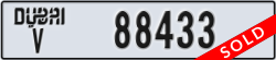 dubai - code - V - number -88433