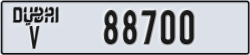 dubai - code - V - number -88621