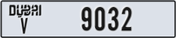 dubai - code - V - number -9032