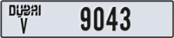 dubai - code - V - number -9043