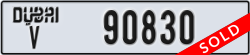 dubai - code - V - number -90830