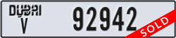 dubai - code - V - number -92942