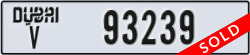 dubai - code - V - number -93239
