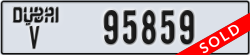dubai - code - V - number -95859