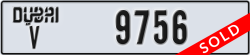 dubai - code - V - number -9756
