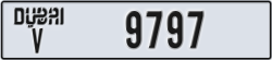 dubai - code - V - number -9797