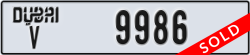 dubai - code - V - number -9986