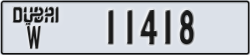 dubai - code - W - number -11418