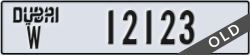 dubai - code - W - number -12123