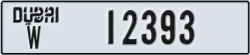 dubai - code - W - number -12393