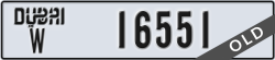 dubai - code - W - number -16551