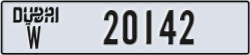 dubai - code - W - number -20142
