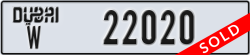 dubai - code - W - number -22020
