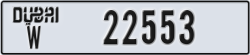 dubai - code - W - number -22553