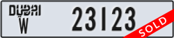 dubai - code - W - number -23123