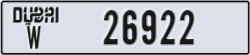 dubai - code - W - number -26922