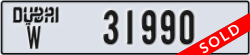 dubai - code - W - number -31990