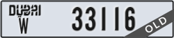 dubai - code - W - number -33116