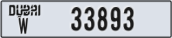 dubai - code - W - number -33893