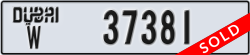 dubai - code - W - number -37381