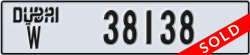 dubai - code - W - number -38138