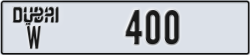 dubai - code - W - number -400