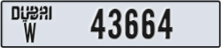dubai - code - W - number -43585