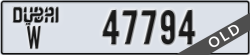 dubai - code - W - number -47794