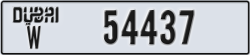 dubai - code - W - number -54437