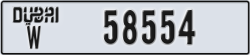 dubai - code - W - number -58554