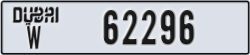 dubai - code - W - number -62296