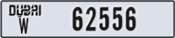 dubai - code - W - number -62556
