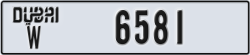 dubai - code - W - number -6581