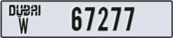 dubai - code - W - number -67277