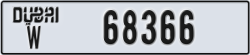dubai - code - W - number -68366