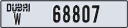 dubai - code - W - number -68807