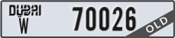 dubai - code - W - number -70026