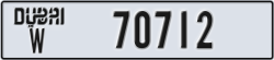 dubai - code - W - number -70712