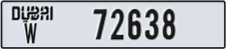dubai - code - W - number -72638