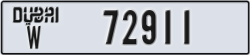 dubai - code - W - number -72911
