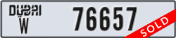 dubai - code - W - number -76657