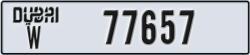 dubai - code - W - number -77657