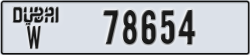 dubai - code - W - number -78654