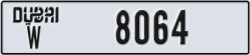 dubai - code - W - number -8064