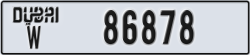 dubai - code - W - number -86878