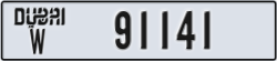 dubai - code - W - number -91141