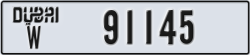 dubai - code - W - number -91145