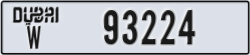 dubai - code - W - number -93224