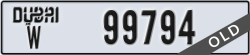 dubai - code - W - number -99794