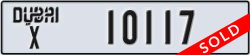 dubai - code - X - number -10117